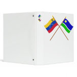Crossed Venezuela and Portuguesa Flags Binders