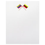 Crossed Venezuela and Táchira Flags Custom Letterhead