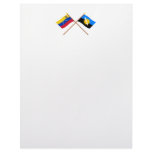 Crossed Venezuela and Zulia Flags Letterhead Design