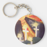 Crosses And Sun Key Chain
