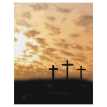 Crosses and Sunset Easter Flyer, Customizable
