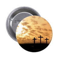 Crosses and Sunset Easter Pin