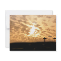 Crosses on a Hill Customizable Invitation
