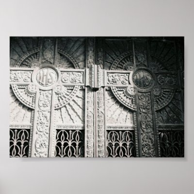 crosses on a tomb poster by