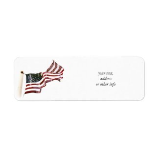 Crosses Within Old Glory - Memorial Day label