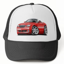 Crossfire Red Convertible Mesh Hats