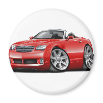 Crossfire Red Convertible Refrigerator Magnet