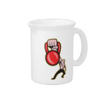 Crossfit Training Lifting Kettlebell Front Beverage Pitcher