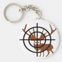 Crosshair Deer Keychains
