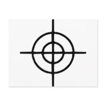 Crosshairs - Gun postcards