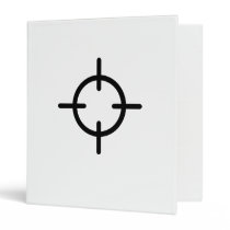Crosshairs gun target binders