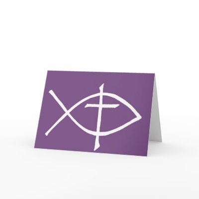 crossicthuspurple greeting cards by Christianphotogirl