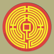 crossing labyrinth chinese stickers