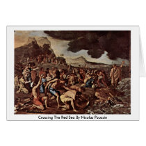 Crossing The Red Sea By Nicolas Poussin Card