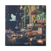 "Crosstown Traffic" New York Watercolor Art magnets by PaulJacksonart "Crosstown Traffic" New York Watercolor Art magnets