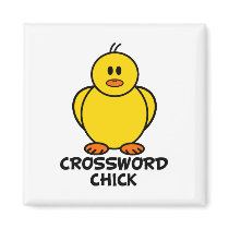 Crossword Chick magnets by chicktshirts8 Crossword Chick magnets