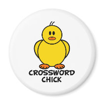 Crossword Chick magnets by chicktshirts8 Crossword Chick magnets