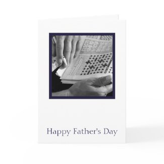 Crossword Father's Day Greeting Card