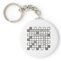 Crossword Puzzle Keychain