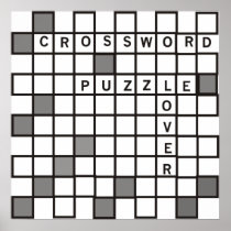Crossword Puzzle Lover Poster