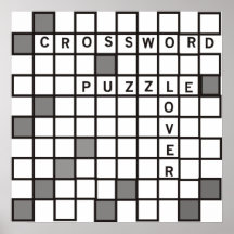 Crossword Puzzle Lover Poster