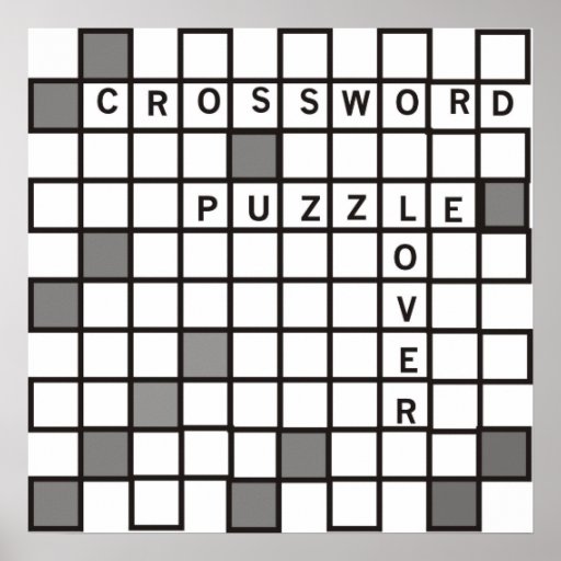 Crossword Puzzle Posters Prints 30 Art Designs Zazzle