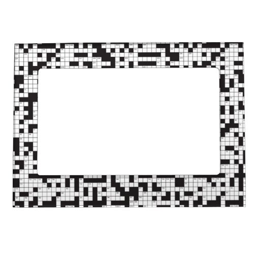 Crossword Puzzle Magnetic Frame Zazzle