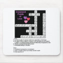Crossword Puzzle of Love Mousepad