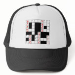 Crossword Puzzle Word Geek For Life hats