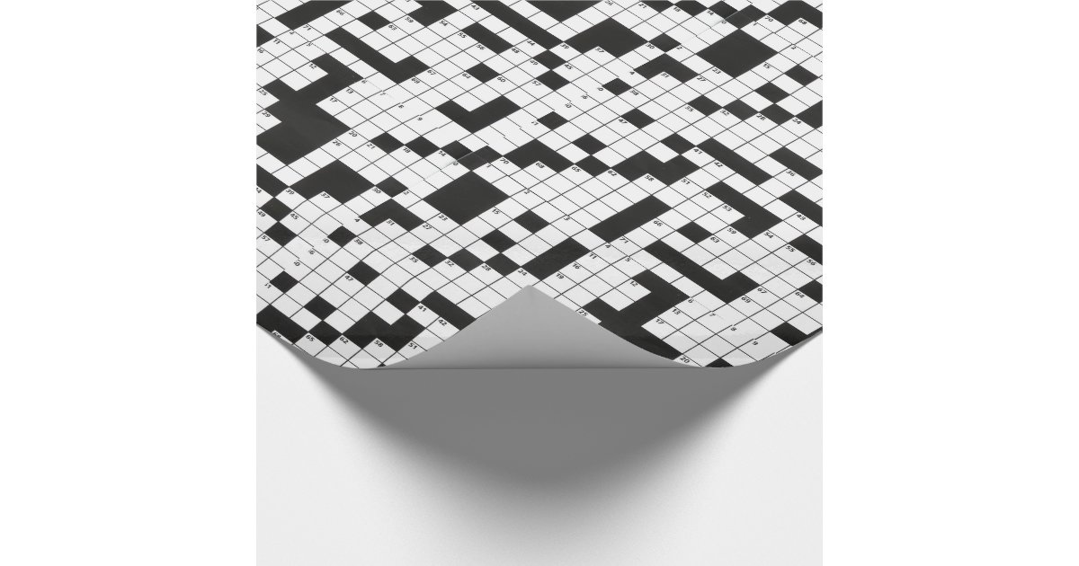 Crossword Puzzle Wrapping Paper Zazzle Crossword Puzzle Wrapping Paper Zazzle
