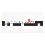 crossword strip customized photo card
