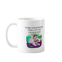 CROSSWORDS beat work mugs