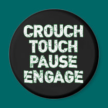 Crouch Touch Pause Engage Rugby Tees magnets