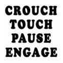 Crouch Touch Pause Engage t-shirts