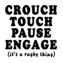Crouch Touch Pause Engage t-shirts