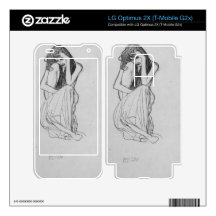 Crouching from the front by Gustav Klimt Skin For LG Optimus 2X