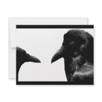 Crow and Raven invitations by Badwolf77 Crow and Raven invitations