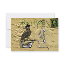 Crow and skeleton