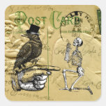 Crow and skeleton stickers