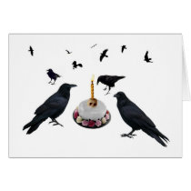 Crow Cake Card