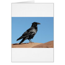 crow greeting card