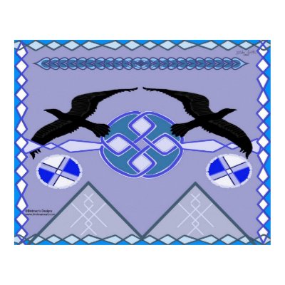 Crow Celtic Knot Print by Birdman77