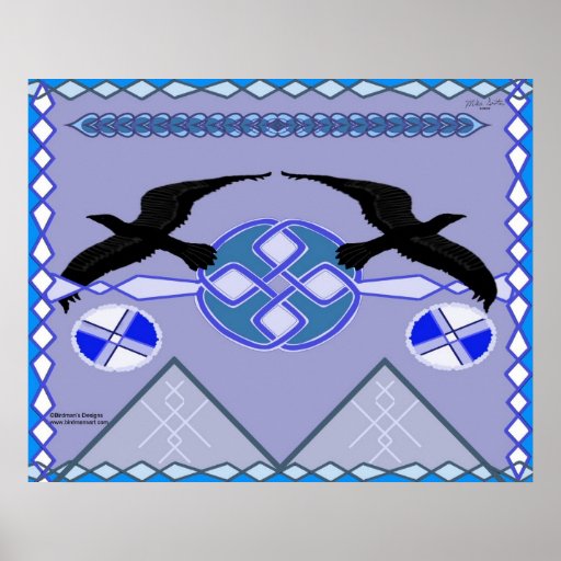 Crow Celtic Knot Print Zazzle