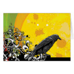 Crow ~ Crows Black Bird Customize Template cards