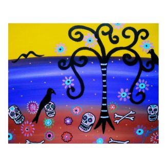 CROW DIA DE LOS MUERTOS print
