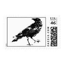 Crow Distressed Stamp