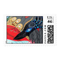 Crow from sharing a breath postage