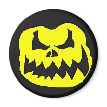 Crow head yellow magnets by alalge Crow head yellow magnets