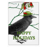 Crow Holiday Greeting Card