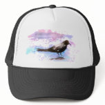 Crow In A Puddle hats